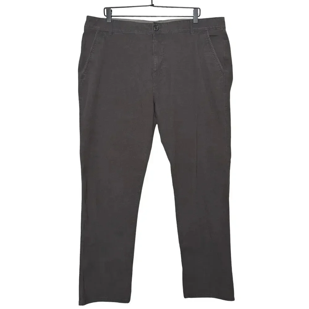 Prana Men’s McClee Chino Pants Straight Fit Gray Size 40